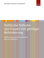 Politische Teilhabe von Frauen mit geistiger Behinderung: Bedeutung und Perspektiven der Partizipation