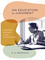 An Education in Judgment: Hannah Arendt and the Humanities