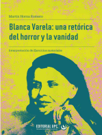 Blanca Varela: una retórica del horror y la vanidad: Interpretación de Ejercicios materiales