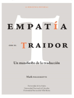 EMPATÍA CON EL TRAIDOR: Un manifiesto de la traducción