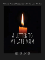 A LETTER TO MY LATE MOM