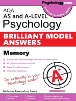 AQA Psychology BRILLIANT MODEL ANSWERS