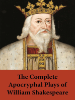 The Complete Apocryphal Plays of William Shakespeare: Arden Of Faversham; A Yorkshire Tragedy; The Lamentable Tragedy Of Locrine; Mucedorus; The King's Son Of Valentia