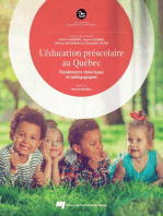 L'éducation préscolaire au Québec: Fondements théoriques et pédagogiques