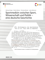 Sportmedizin zwischen Sport, Wissenschaft und Politik - eine deutsche Geschichte: Ein Forschungsprojekt zur Geschichte der Sportmedizin