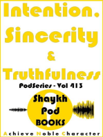 Intention, Sincerity & Truthfulness