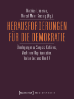 Herausforderungen für die Demokratie: Überlegungen zu Skepsis, Kohärenz, Macht und Repräsentation. Vadian Lectures Band 7