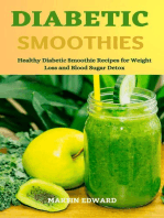 Diabetic Smoothies: Healthy Diabetic Smoothie Recipes for Weight Loss and Blood Sugar Detox