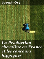 La Production chevaline en France et les concours hippiques