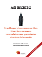 Así escribo: Reunidos por primera vez en un libro, 53 escritores mexicanos cuentan la forma en que enfrentan el misterio de la creación