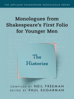 Monologues from Shakespeare’s First Folio for Younger Men: The Histories