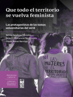 Que todo el territorio se vuelva feminista. Las protagonistas de las tomas universitarias del 2018