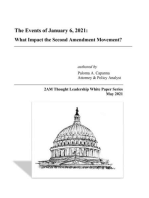 The Events of January 6, 2021: What Impact the Second Amendment Movement?