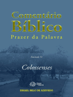 Comentário Bíblico Prazer da Palavra, fascículo 51 — Colossenses