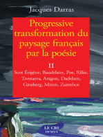 Progressive transformation du paysage français par la poésie - Tome II: Divagations, réflexions, lectures