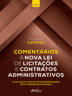 Comentários à nova lei de licitações e contratos administrativos: Atualizado com os vetos derrubados pelo Congresso Nacional