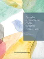 <![CDATA[Estudio e índices de Poesía y Poética (1988-1999)]]>