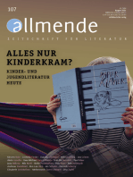 107. Ausgabe der allmende – Zeitschrift für Literatur: Alles nur Kinderkram? Kinder- und Jugendliteratur heute