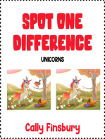 Spot One Difference Unicorns
