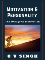 Motivation And Personality: The 30 Days Of Motivation