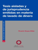 Tesis aisladas y de jurisprudencia emitidas en materia de lavado de dinero