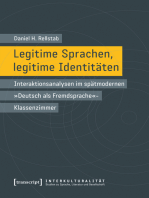 Legitime Sprachen, legitime Identitäten: Interaktionsanalysen im spätmodernen »Deutsch als Fremdsprache«-Klassenzimmer