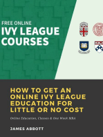 How to Get an Online Ivy League Education for Little or No Cost