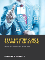Step by Step Guide to Write an Ebook: Sell Online, Amazon, Etsy, Tips & More