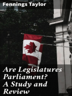 Are Legislatures Parliament? A Study and Review