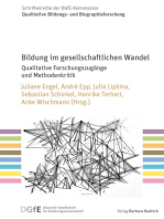 Bildung im gesellschaftlichen Wandel: Qualitative Forschungszugänge und Methodenkritik