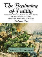 The Beginning of Futility: Diplomatic, Political, Military and Naval Events on the Austro-Italian Front in the First World War 1914-1917 Volume I