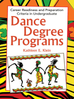 Dance Degree Programs: Career Readiness and Preparation Criteria in Undergraduate