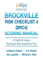 Brockville Risk Checklist 4 (Brc4): Scoring Manual: A Guide for Using a Forensic Risk Assessment Tool