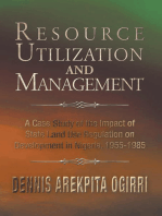 Resource Utilization and Management: A Case Study of the Impact of State Land Use Regulation on Development in Nigeria, 1955-1985