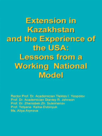 Extension in Kazakhstan and the Experience of the Usa:Lessons from a Working National Model