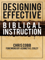 Designing Effective Biblical Instruction