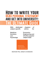 How to Write Your Ucas Personal Statement and Get into University