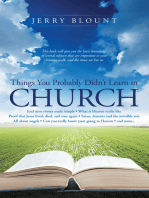 Things You Probably Didn't Learn in Church