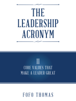 The Leadership Acronym: 11 Core Values That Make a Leader Great