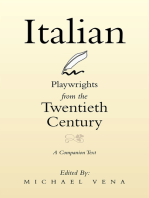 Italian Playwrights from the Twentieth Century: A Companion Text