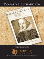 The Complete Henry Iv, Part One: An Annotated Edition of the Shakespeare Play