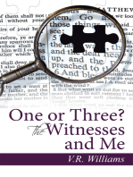 One or Three? the Witnesses and Me