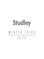 Studley Winter Trips: 2001 - 2015