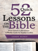 52 Quick Lessons on the Bible: From Genesis to Revelation: a Weekly Guide for Student Leaders