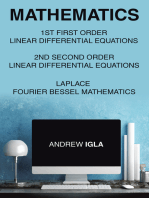 Mathematics 1St First Order Linear Differential Equations 2Nd Second Order Linear Differential Equations Laplace Fourier Bessel Mathematics