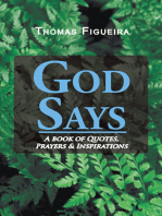 God Says: A Book of Quotes,                     Prayers & Inspirations