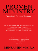 Proven Ministry: Holy Spirit Personal Testimony