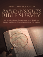 Rapid Insights Bible Survey: An Inspirational, Devotional, and Studious Focus on Never-Changing Biblical Principles