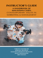 Instructor’S Guide: A Handbook of Malaysian Cases: Contemporary Issues in Marketing & Management