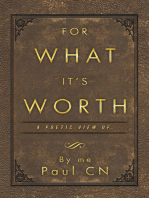 For What It's Worth: A Poetic View of …